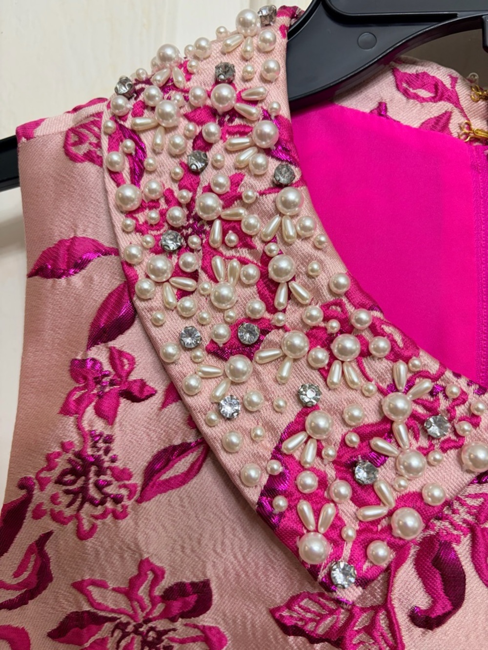 Lilly Pulitzer Pink Pearl-Embellished Floral Dress - Picture 2 of 6